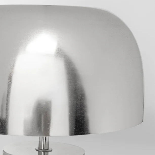 Lampada da Tavolo Loungy in Metallo Cromato H 38 cm
