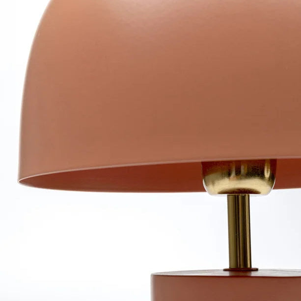 Lampada da Tavolo Loungy in Metallo Terracotta H 38 cm