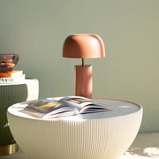 Lampada da Tavolo Loungy in Metallo Terracotta H 38 cm