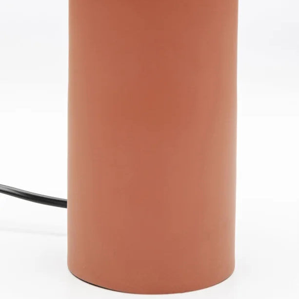 Lampada da Tavolo Design Maya Monocromatico Color Terracotta H 38 cm