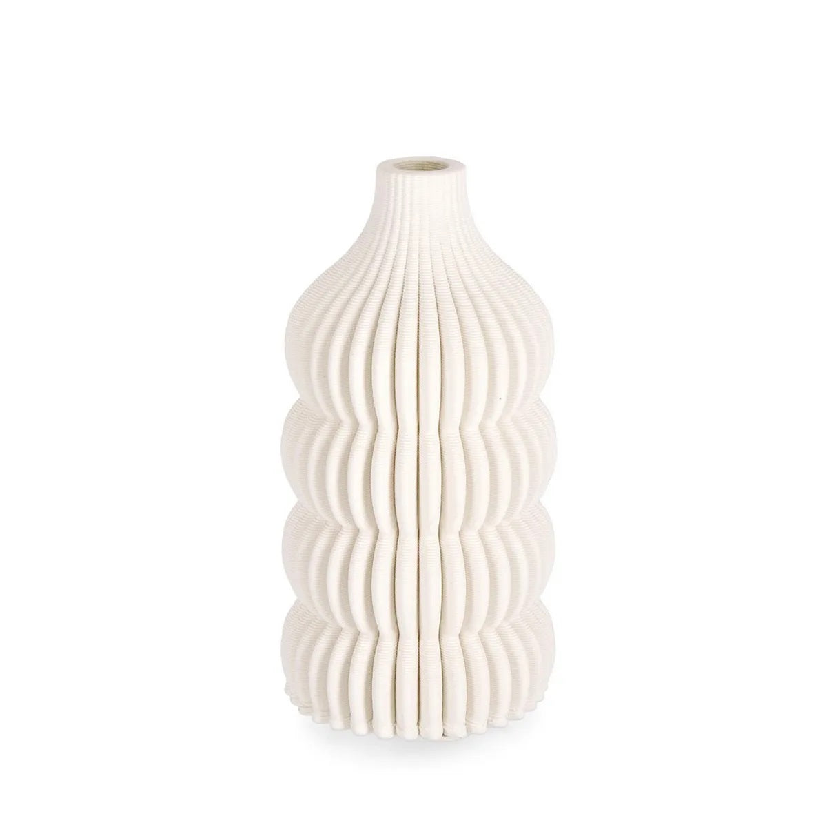 Vaso Decorativo Ilsa Beige in Ceramica 11 x 20 cm