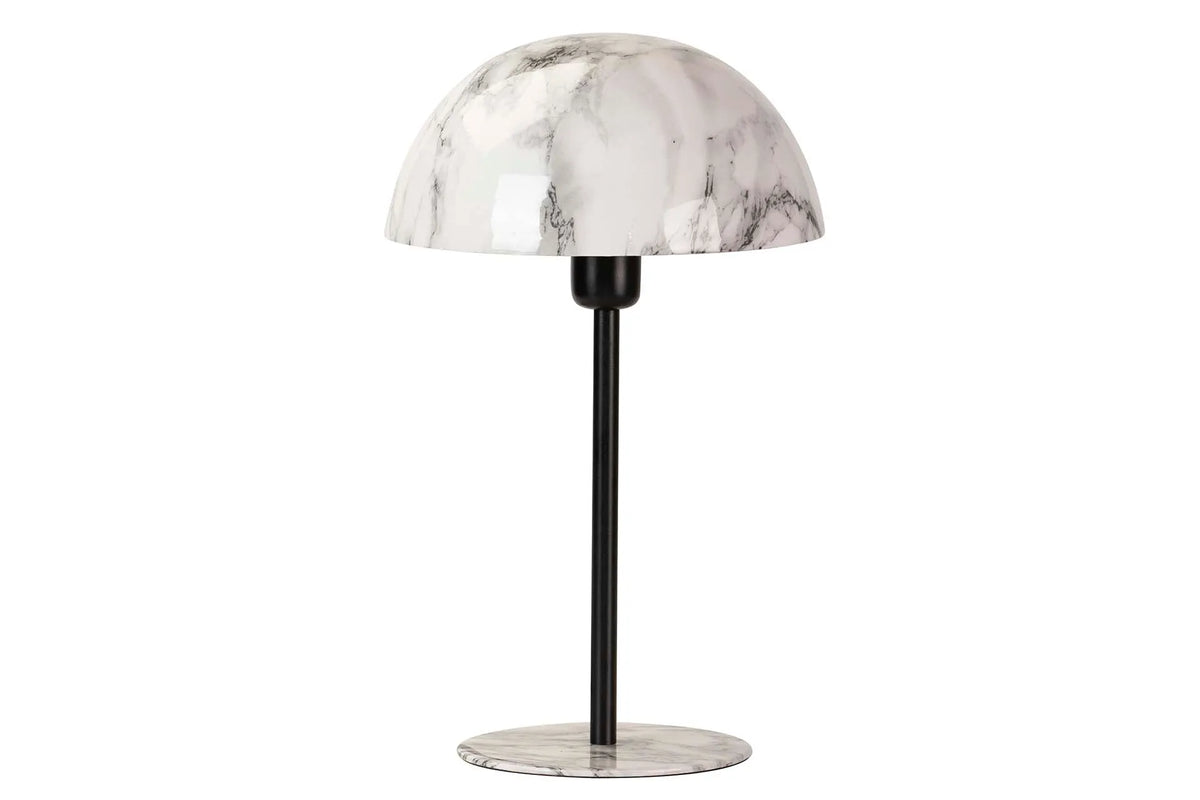 Lampada da Tavolo Effetto Marmo in Metallo 26 x 43 cm