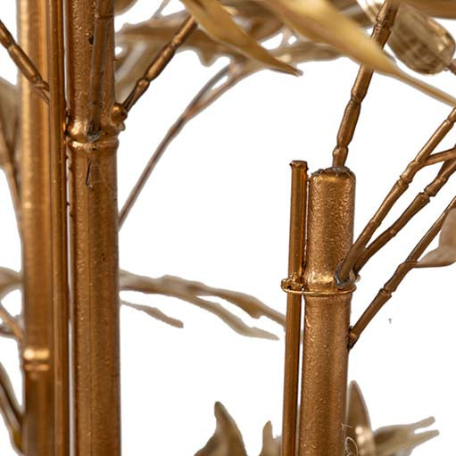Albero Di Bambù Dorato Con Vaso 78x51x137 Cm