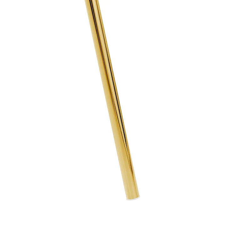 Lampada da Terra Cara A4001-GLD Bianco e Oro H159 cm con Struttura a Treppiede
