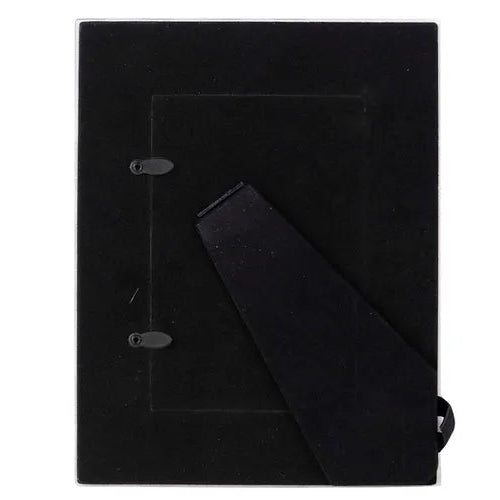Cornice Portafoto Geometrica Stampa Foil In Vetro Bianco e Nero 10x15 CM