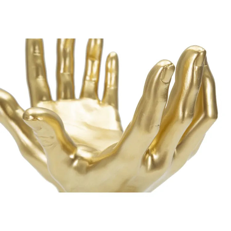 Oggetto Decorativo Mani Peace Oro 25x15x24 cm Scultura di Design