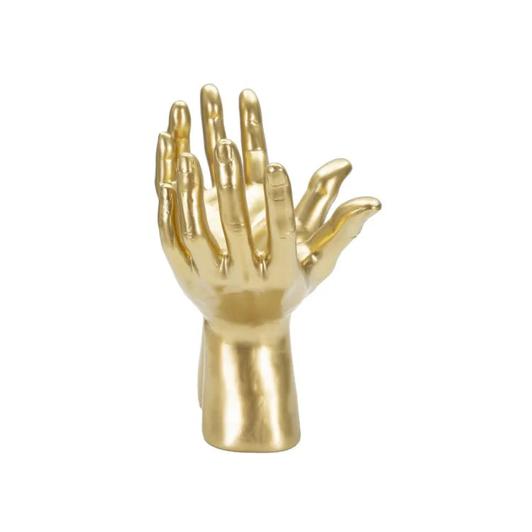 Oggetto Decorativo Mani Peace Oro 25x15x24 cm Scultura di Design