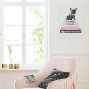 Quadro in vetro Fashion Dog 60x80cm