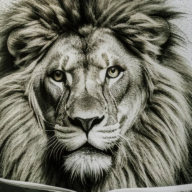 Quadro Decorativo Bath Lion Ironico 60×80 cm Stile Pop Moderno