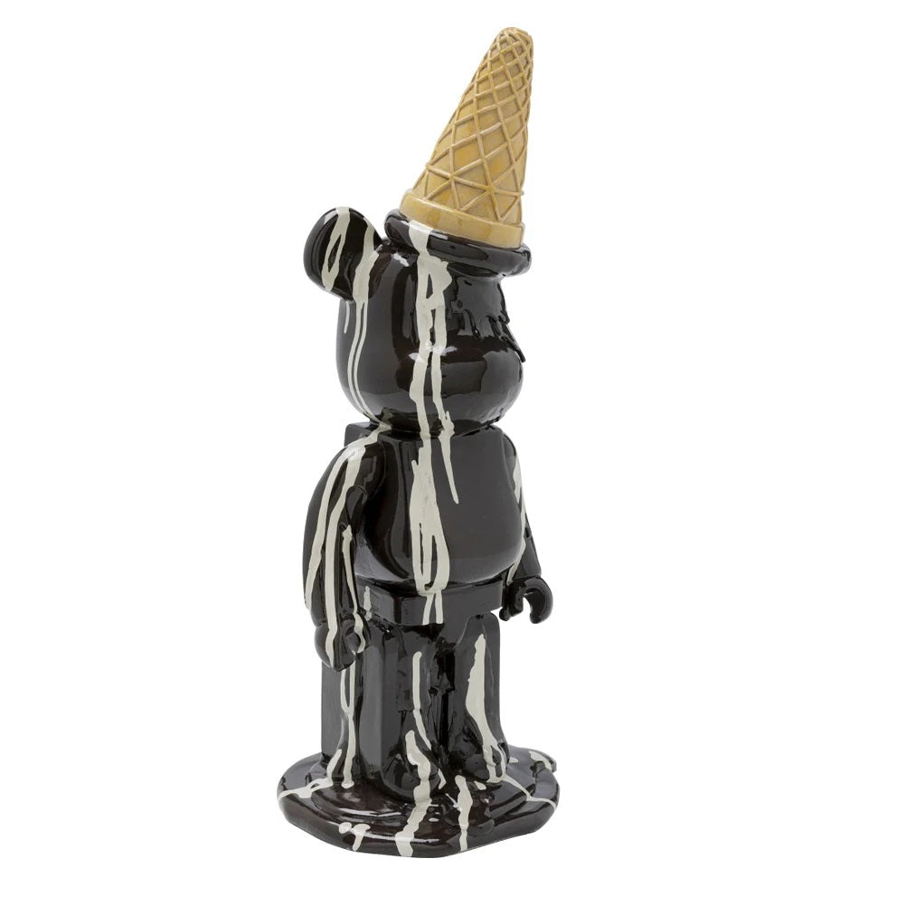 Statuetta Decorativa Orso Con Gelato Bear 40 cm Pop in Poliresina