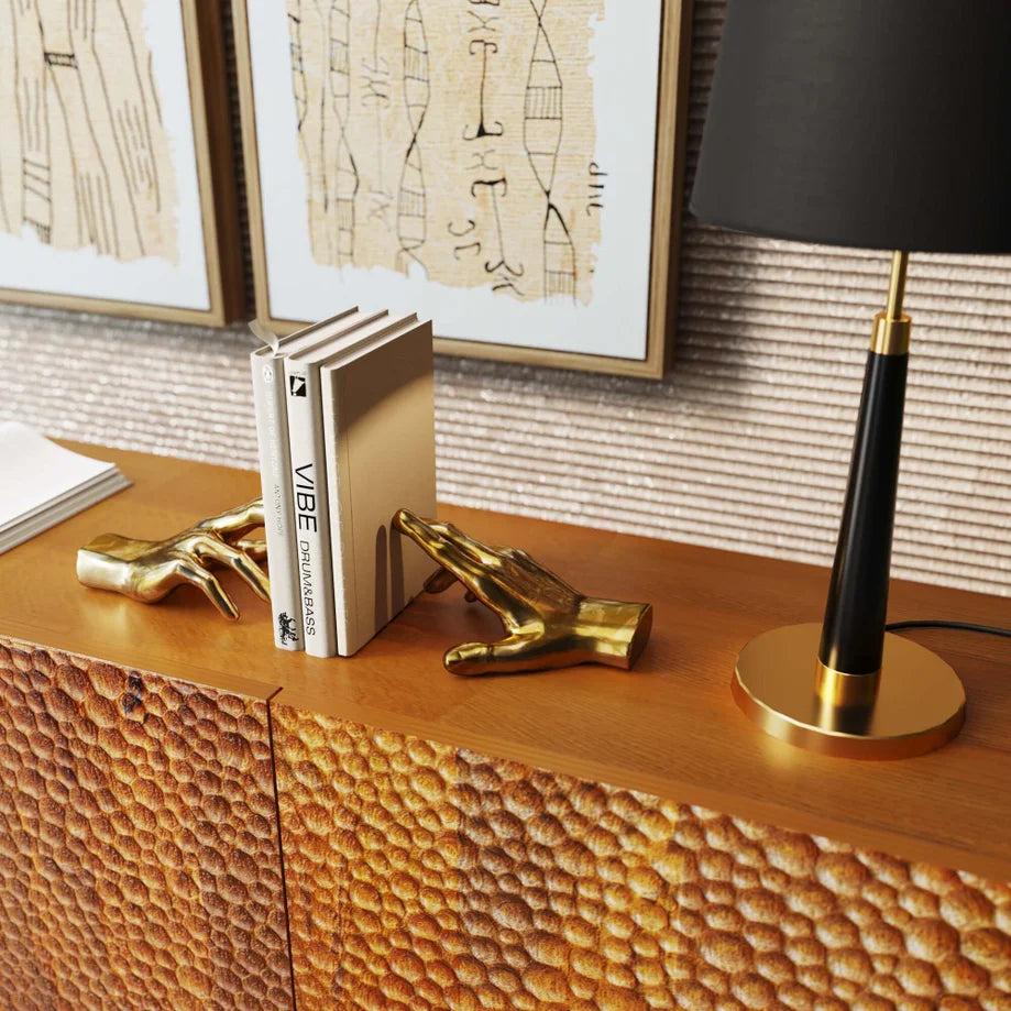 Fermalibri Holding Fingers Mani Set da 2 pezzi Decorazione Oro