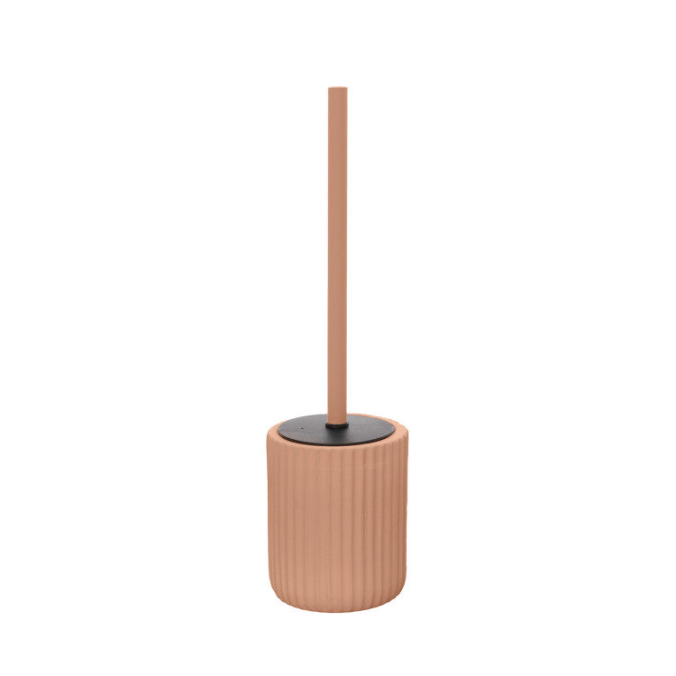 Porta Scopino in Ceramica Linea Color Design Cannettato Soft Touch