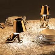 Lampada Decorativa Da Tavolo Orsetto Oro Golden Brothers