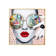 Quadro vetro Times Square View 50x50cm