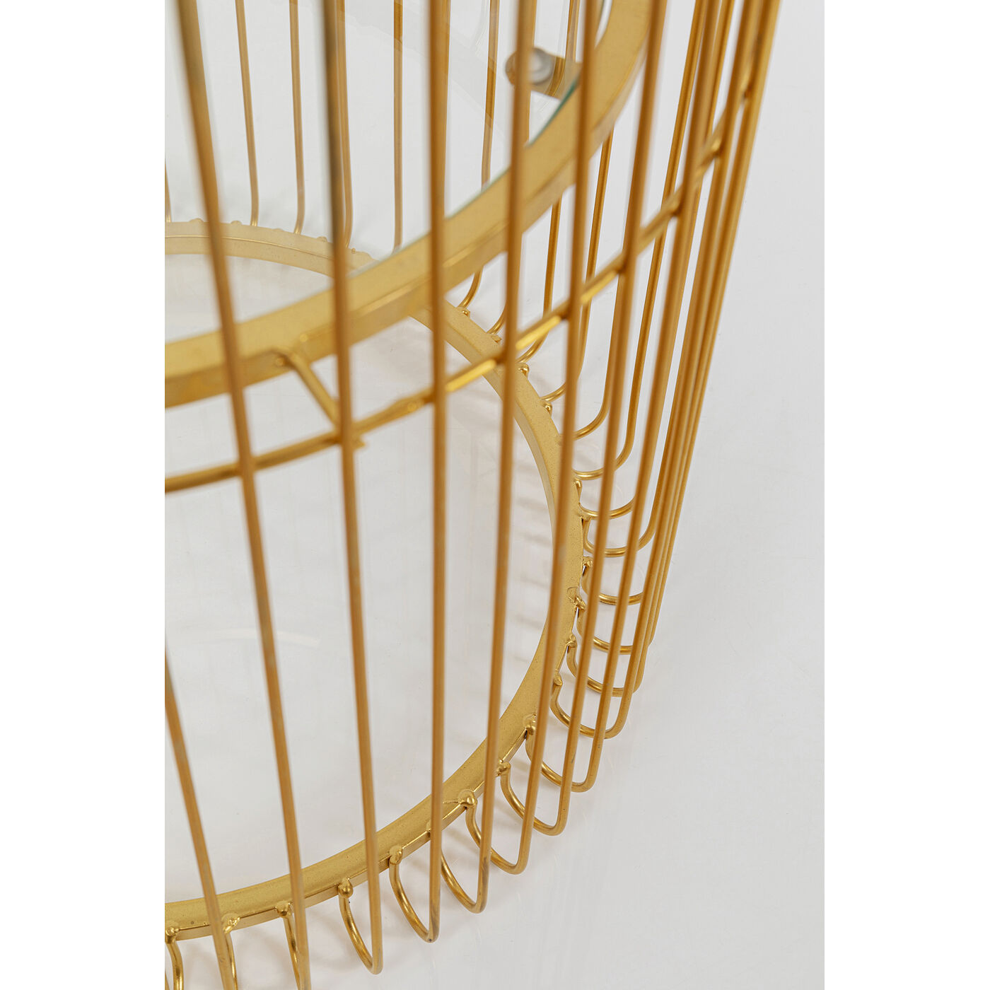 Supporto Portapiante Wire Brass in Metallo Color Oro H 44 cm