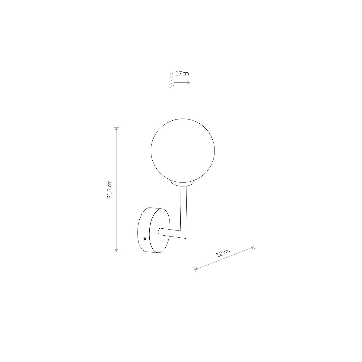 Applique Lampada da Parete Agave IP44