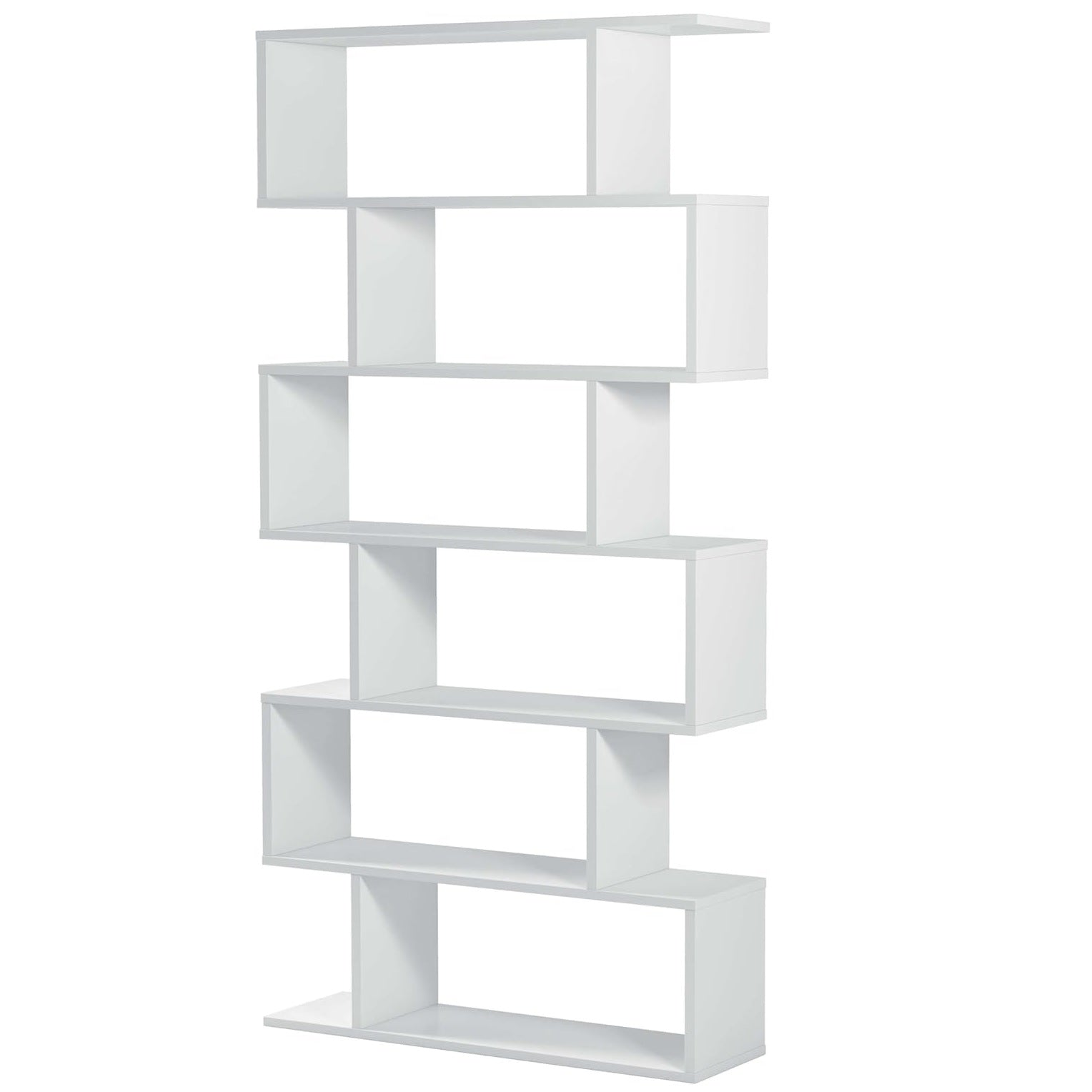 Libreria Athena Design 80x25xH192 cm Bianco Lucido