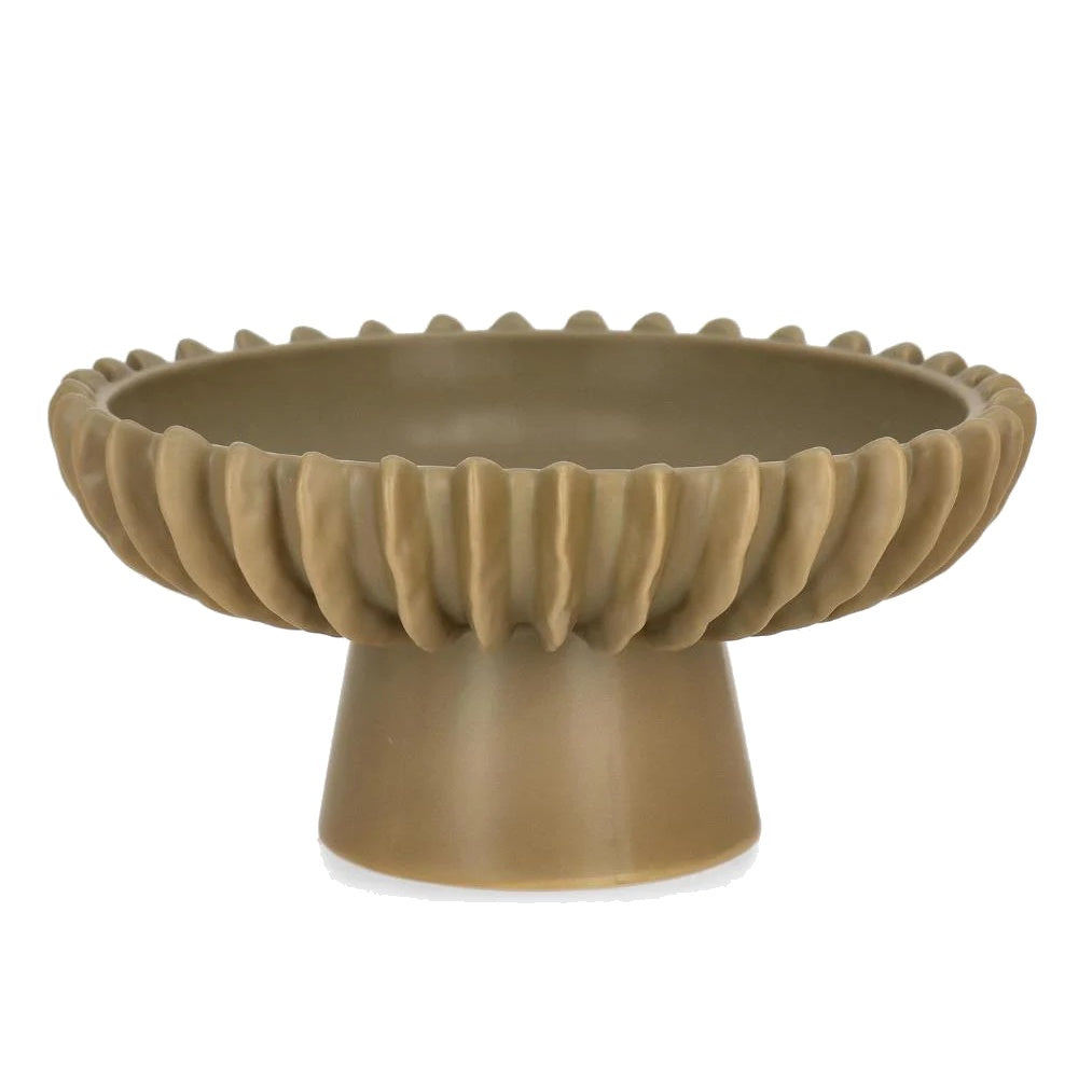 Alzata Centrotavola Decorativa Eldar 26 x 13,5 cm In Ceramica