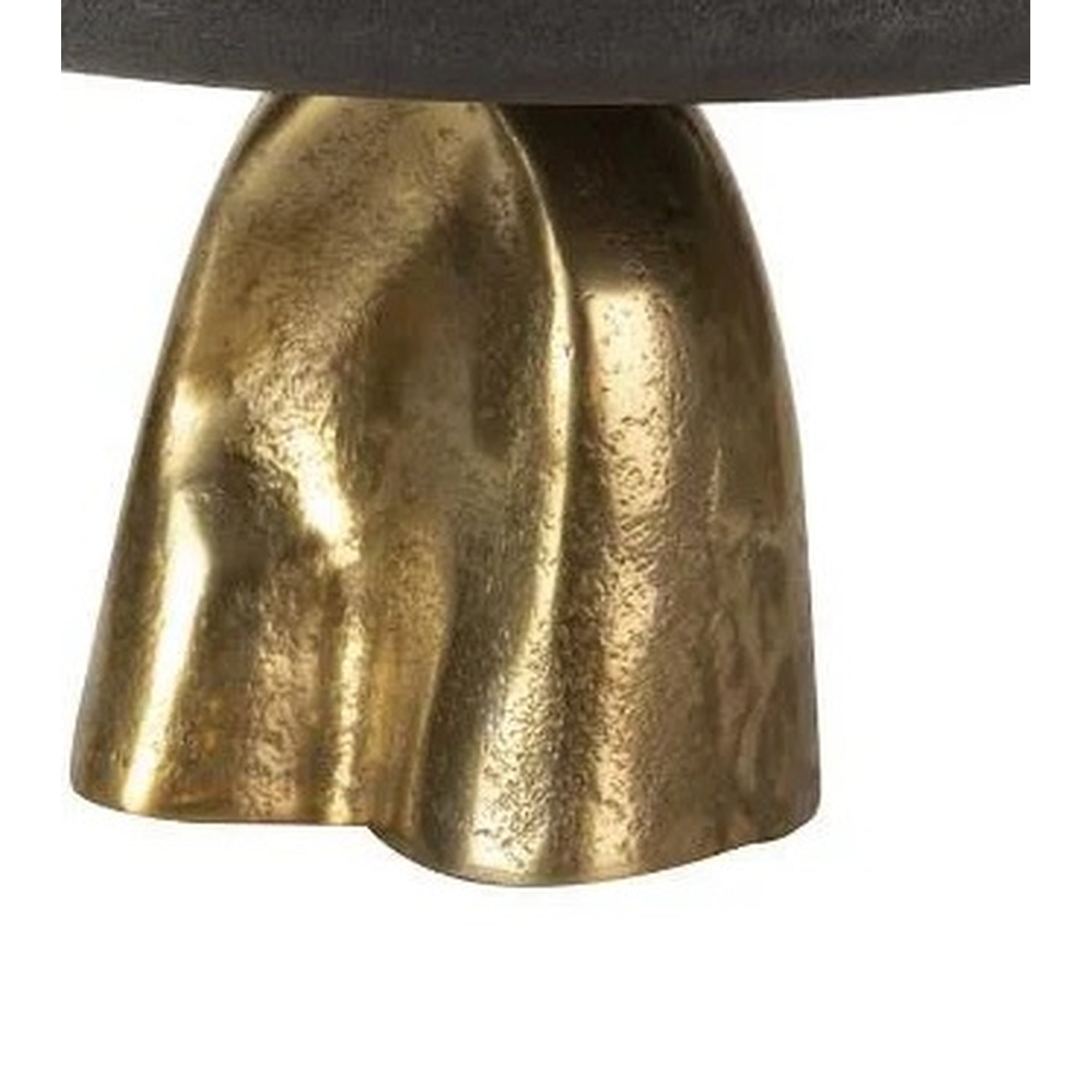 Alzata Decorativa Nera Con Base Scultorea 30x30x15 cm In Alluminio