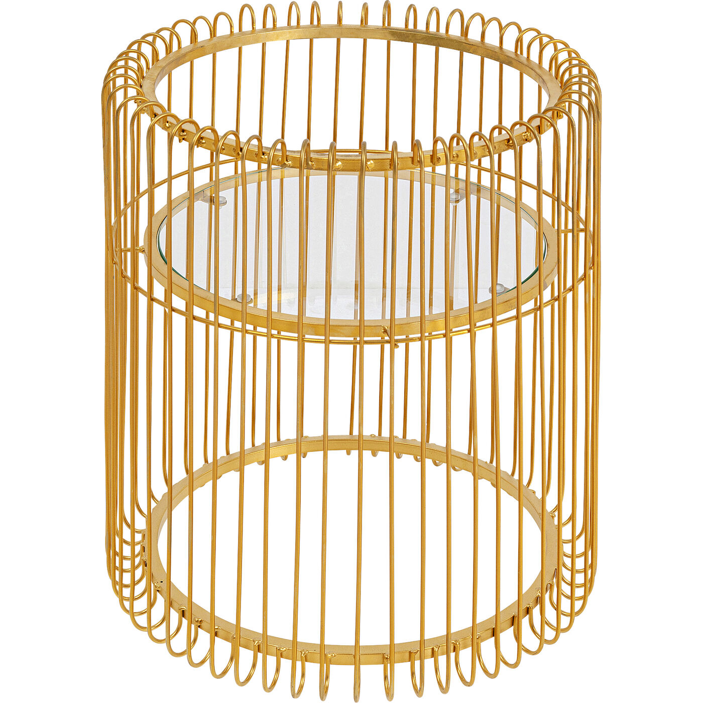 Supporto Portapiante Wire Brass in Metallo Color Oro H 44 cm