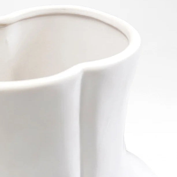 Vaso Donna Bianco 40 cm Decorativo Femminile di Design