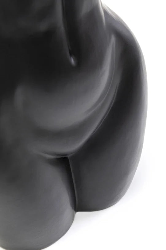 Vaso Donna Nero 22 cm Decorativo Femminile di Design