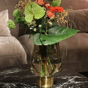 Vaso Decorativo Noble Marrone In Vetro 40 cm