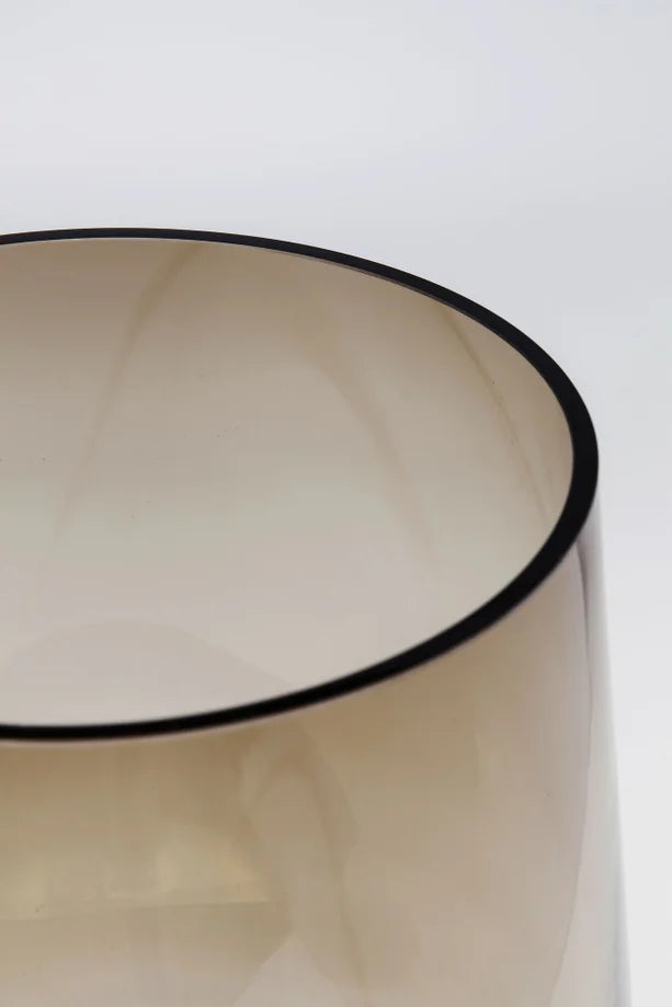 Vaso Decorativo Noble Marrone In Vetro 40 cm