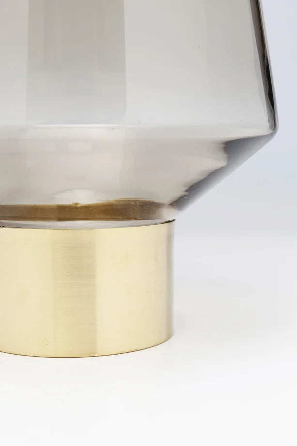 Vaso Decorativo Noble Marrone In Vetro 40 cm
